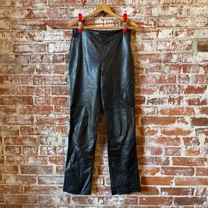 Vintage Ann Taylor women’s  Sleek Black Leather Pants